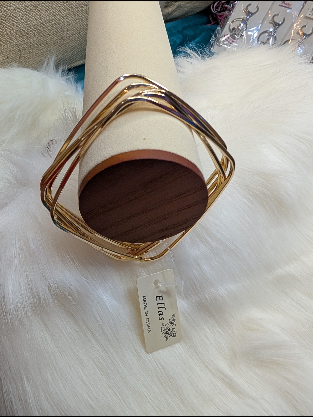 Ella Gold-Tone Stacked Bangle Bracelet Set